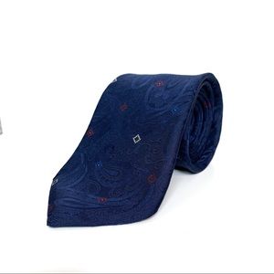 Fendi Blue Silk Paisley Top